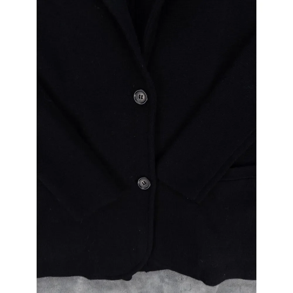 J.Crew Cecile Sweater Blazer Black Cotton Wool XXXS Relaxed Fit NWT